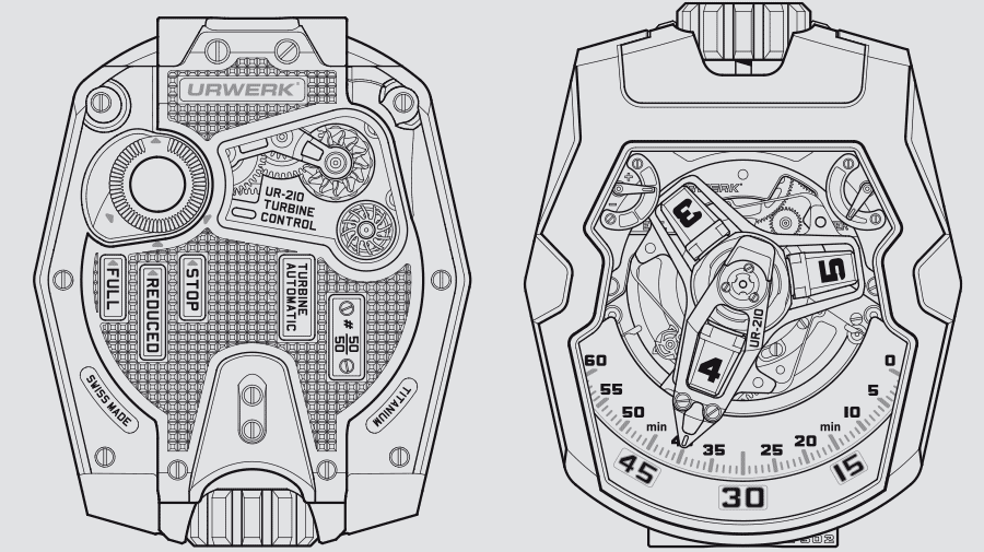 Swiss timepiece, Satellite watch, UR-210