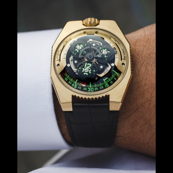 Swiss timepieces Satellite UR-100 gold