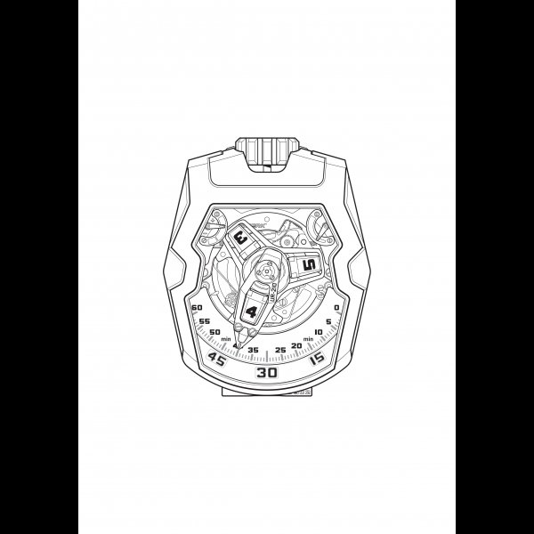 URWERK UR-210 Final, satellite watch